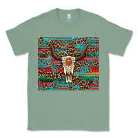 Sage western serape leopard bull skull turquoise tumbler Classic Tee - Artiststas