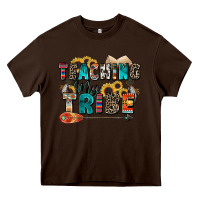 Chocolate Brown teaching my tribe Heavy Core Tee - Zillion Design Studio