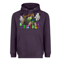 Plum spooky crusher monster truck Heavyweight Hoodie - LillyAllenDesigns