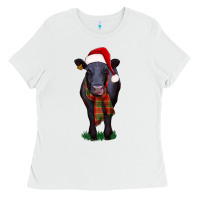 White black angus Ladies Tee - RanaPortraitStore