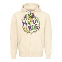 Sandshell mardi gras Zipper Hoodie - MaliasSmallBusiness