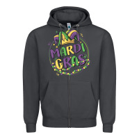 Smoke mardi gras Zipper Hoodie - MaliasSmallBusiness