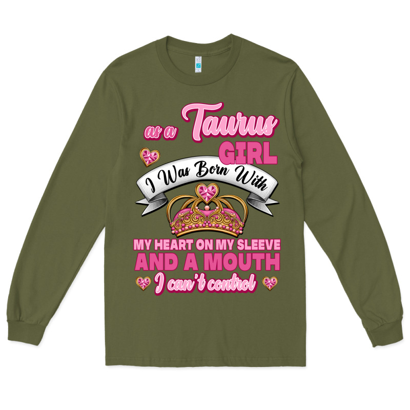 As A Taurus Girl Zodiac Girls Long Sleeve Tee by Jasminsmagicworld | Teevron
