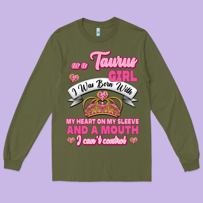 As A Taurus Girl Zodiac Girls Long Sleeve Tee Designed By Jasminsmagicworld