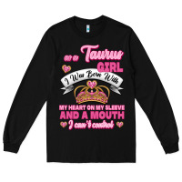Black as a taurus girl zodiac girls Long Sleeve Tee - Jasminsmagicworld