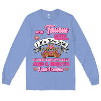 Colony Blue as a taurus girl zodiac girls Long Sleeve Tee - Jasminsmagicworld