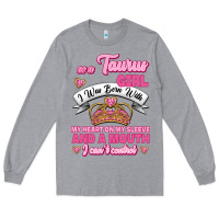 Heather Grey as a taurus girl zodiac girls Long Sleeve Tee - Jasminsmagicworld