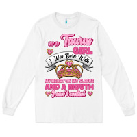 White as a taurus girl zodiac girls Long Sleeve Tee - Jasminsmagicworld