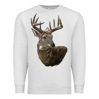 White Tailed Buck Deer Head Premium Sweatshirt | Teevron