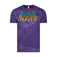 Cloud Purple Blessed Mama Vintage Tee - Artiststas