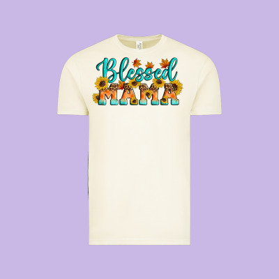 Blessed Mama Vintage Tee Designed By Artiststas