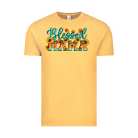 Vintage Mustard Blessed Mama Vintage Tee - Artiststas
