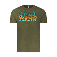 Vintage Olive Blessed Mama Vintage Tee - Artiststas