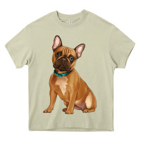 Mossy french bulldog Heavy Core Tee - Artiststas