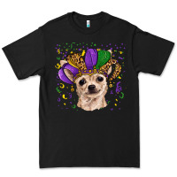 Black mardi gras hat chihuahua Premium Tee - RanaPortraitStore