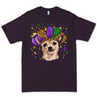 Plum mardi gras hat chihuahua Premium Tee - RanaPortraitStore