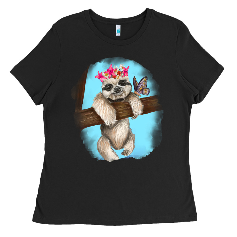 Baby Sloth Ladies Tee by RanaPortraitStore | Teevron