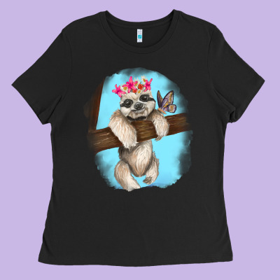 Ladies Tee baby sloth