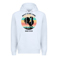 White Best Clucking Dad Ever Premium Hoodie - Bettercallsaul