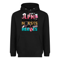 Black lpn because nurses need heroes Heavyweight Hoodie - LillyAllenDesigns