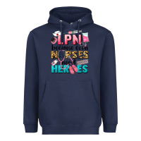 Navy lpn because nurses need heroes Heavyweight Hoodie - LillyAllenDesigns