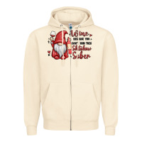 Sandshell wine because you cant run this shitshow sober Zipper Hoodie - MaliasSmallBusiness