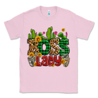 Bubblegum Pink boss lady with money and cactus Classic Tee - AdoDesignShop