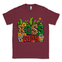 Burgundy boss lady with money and cactus Classic Tee - AdoDesignShop