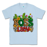 Dusty Blue boss lady with money and cactus Classic Tee - AdoDesignShop