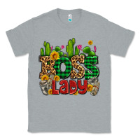 Heather Grey boss lady with money and cactus Classic Tee - AdoDesignShop