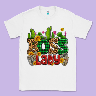 Boss Lady With Money And Cactus Classic Tee Designed By Adodesignshop