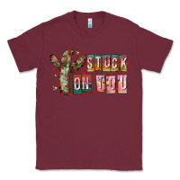 Burgundy Stuck on You Classic Tee - CowhideDigitalArt