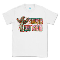 White Stuck on You Classic Tee - CowhideDigitalArt