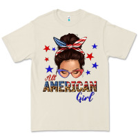 Bone all american girl messy bun Premium Tee - texasbilliewilder