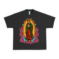 Pigment Black our lady of guadalupe Urban Heavy Tee - JahusDesignShop