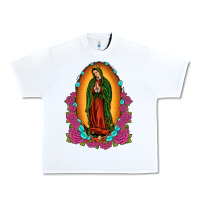 White our lady of guadalupe Urban Heavy Tee - JahusDesignShop