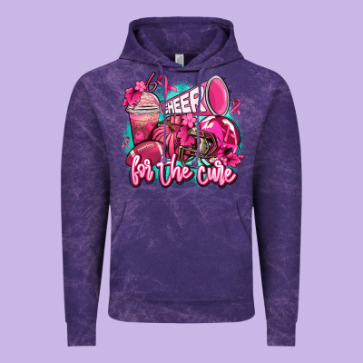 Cheer For The Cure Vintage Hoodie Designed By Adodesignshop