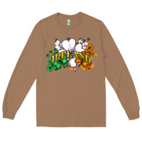 Toasted Coconut ireland flag Long Sleeve Tee - NancyCooperArtShop