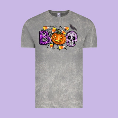 Boo Halloween Vintage Tee Designed By Artiststas