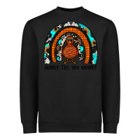 Black gobble till you wobble rainbow Heavyweight Sweatshirt - JahusDesignShop