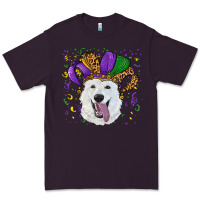 Plum mardi gras hat  white shepherd Premium Tee - RanaPortraitStore