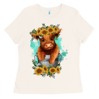 Bone baby cow in a bucket Ladies Tee - RanaPortraitStore