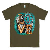 Army Green love western Classic Tee - AdoDesignShop