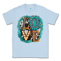 Dusty Blue love western Classic Tee - AdoDesignShop