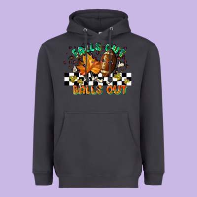 Falls Out Balls Out Heavyweight Hoodie Designed By Lillyallendesigns