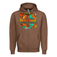 Chestnut Phlebotomist pumpkin Zipper Hoodie - NancyCooperArtShop