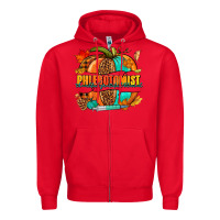 Red Phlebotomist pumpkin Zipper Hoodie - NancyCooperArtShop