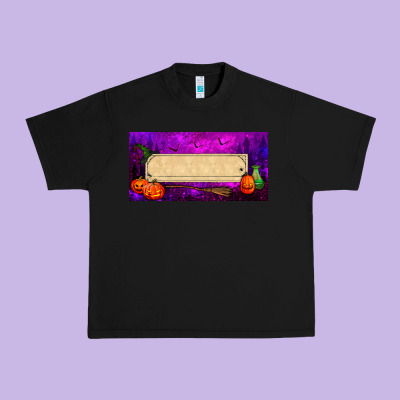 Halloween Witch Custom License Plate Urban Heavy Tee Designed By Bundleandbundleshop