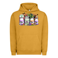 Pigment Peanut Butter nurse medicine bottles Urban Hoodie - CowGirlArtShop