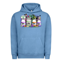 Pigment Pebble Blue nurse medicine bottles Urban Hoodie - CowGirlArtShop